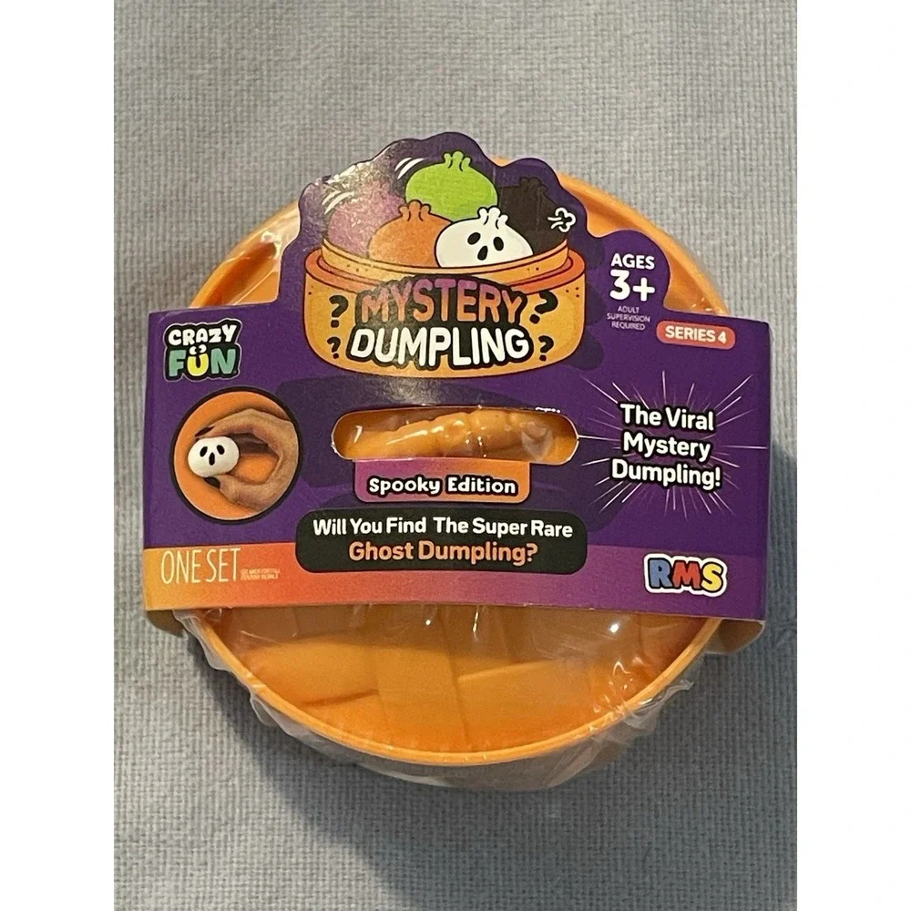 NEW Set of 3 - Mini Mystery Bun Squishy Dumpling Fidget Fun - Spooky Edition